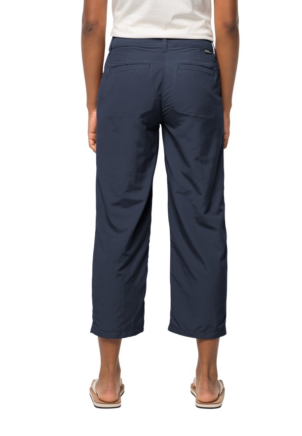 Navy Jack Wolfskin Kalahari 7/8 Women Pants | 56063579