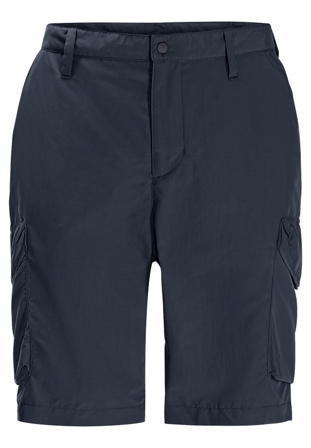 Navy Jack Wolfskin Kalahari Cargo Men Shorts | 63644450