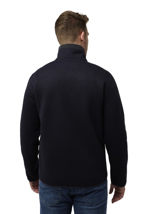 Navy Jack Wolfskin Kaminfeuer Men Fleece Jackets | 79492026