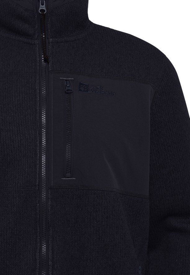 Navy Jack Wolfskin Kaminfeuer Men Fleece Jackets | 79492026
