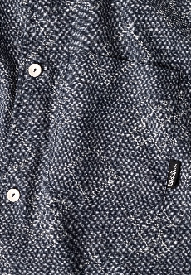Navy Jack Wolfskin Karana Men Shirts | 29765932
