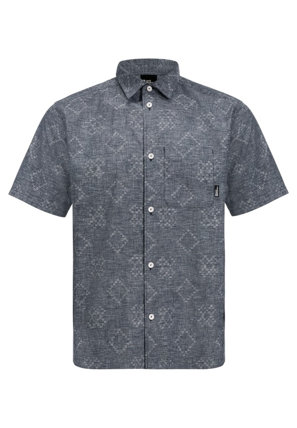 Navy Jack Wolfskin Karana Men Shirts | 29765932