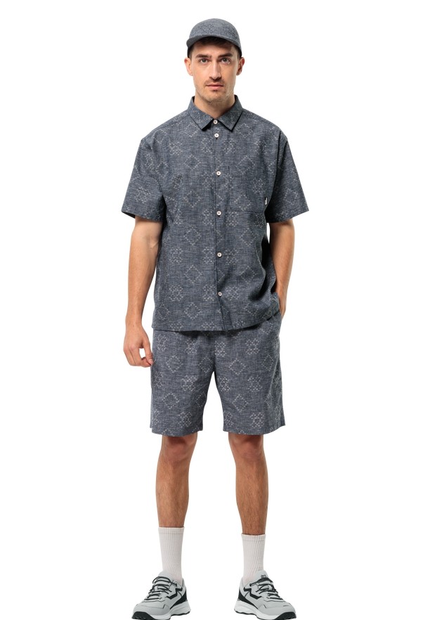 Navy Jack Wolfskin Karana Men Shirts | 29765932