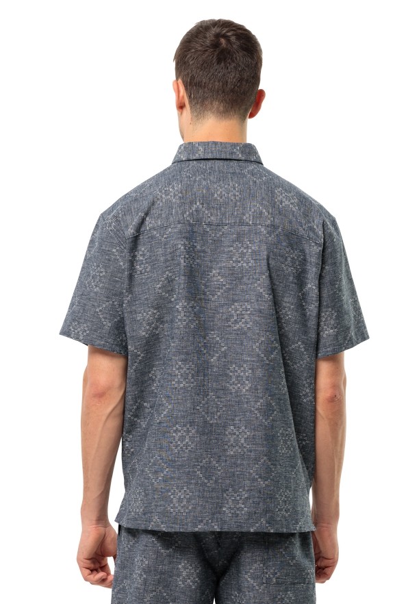 Navy Jack Wolfskin Karana Men Shirts | 29765932