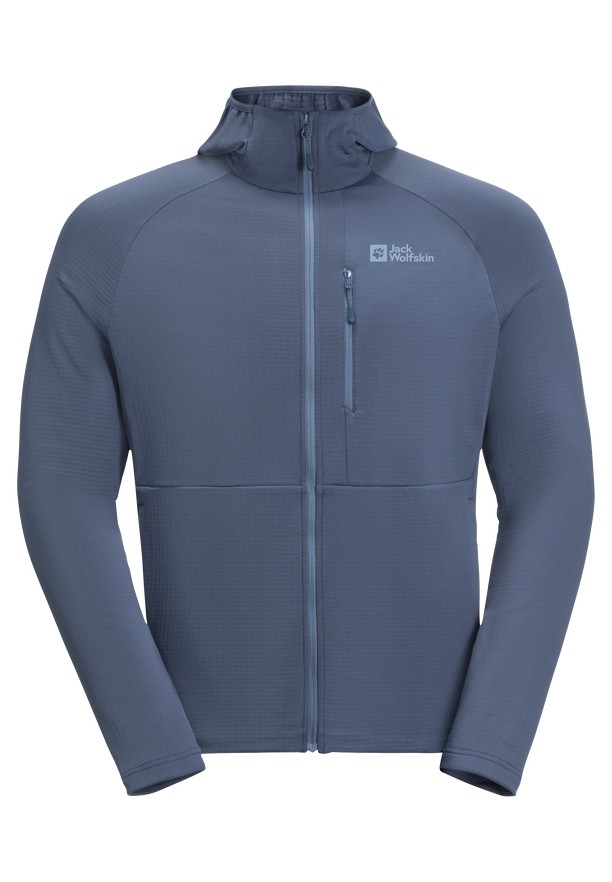 Navy Jack Wolfskin Kolbenberg Hooded Fz Men Fleece Jackets | 48805116