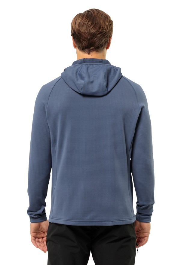 Navy Jack Wolfskin Kolbenberg Hooded Fz Men Fleece Jackets | 48805116