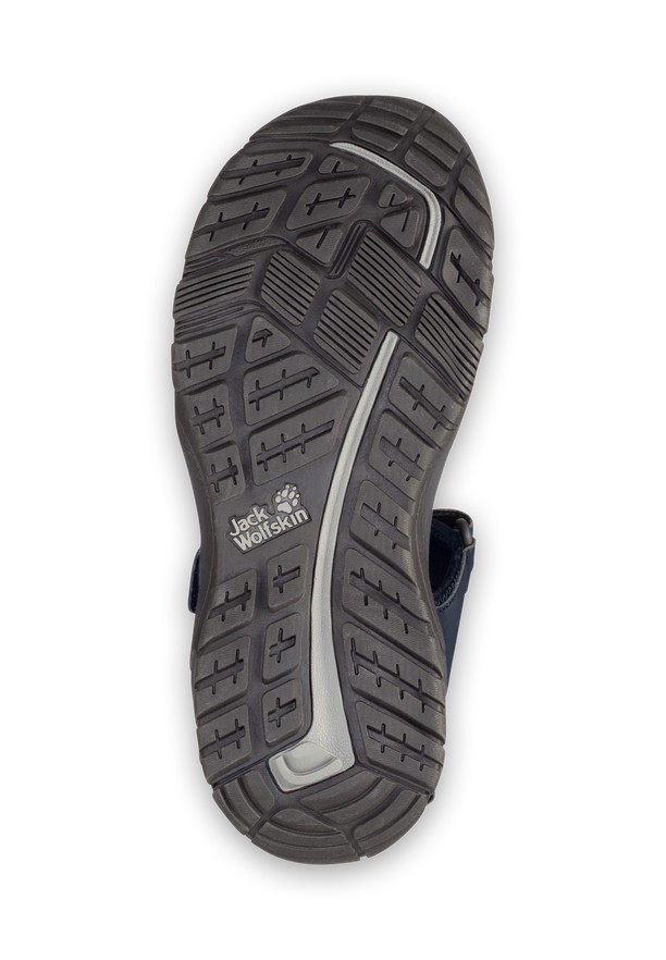Navy Jack Wolfskin Lakewood Cruise Men Sandals | 11377942