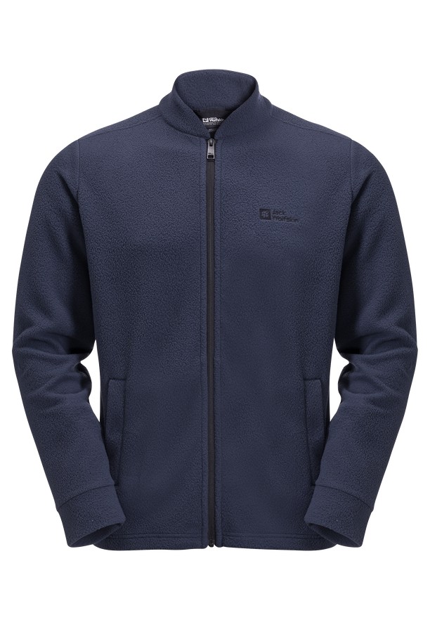 Navy Jack Wolfskin Light Curl Men Fleece Jackets | 28539925