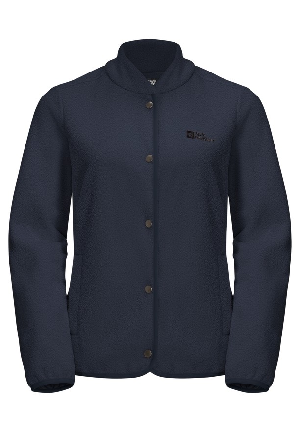 Navy Jack Wolfskin Light Curl Women Fleece Jackets | 39305819