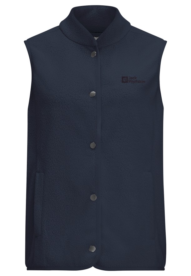 Navy Jack Wolfskin Light Curl Women Vest | 32968627