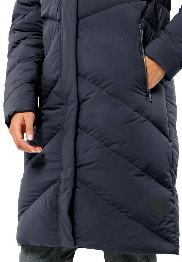 Navy Jack Wolfskin Marienplatz Women Down Coats | 55364207