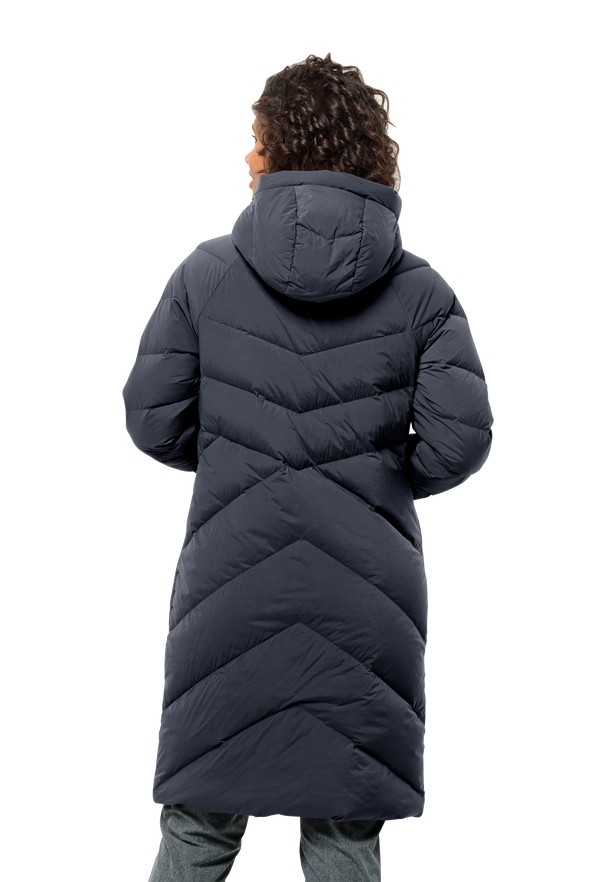 Navy Jack Wolfskin Marienplatz Women Down Coats | 55364207