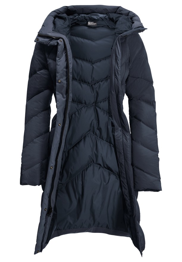 Navy Jack Wolfskin Marienplatz Women Down Coats | 55364207