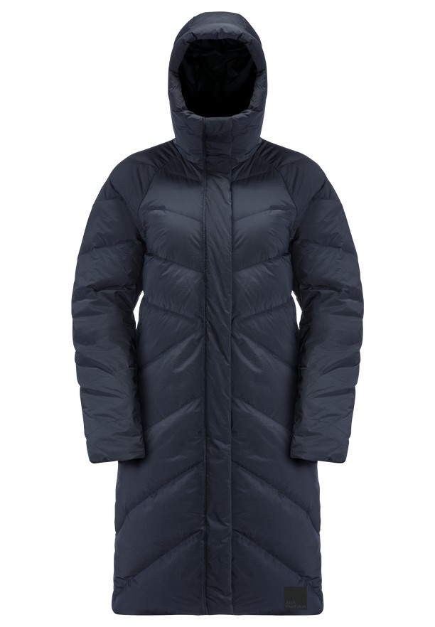 Navy Jack Wolfskin Marienplatz Women Down Coats | 55364207
