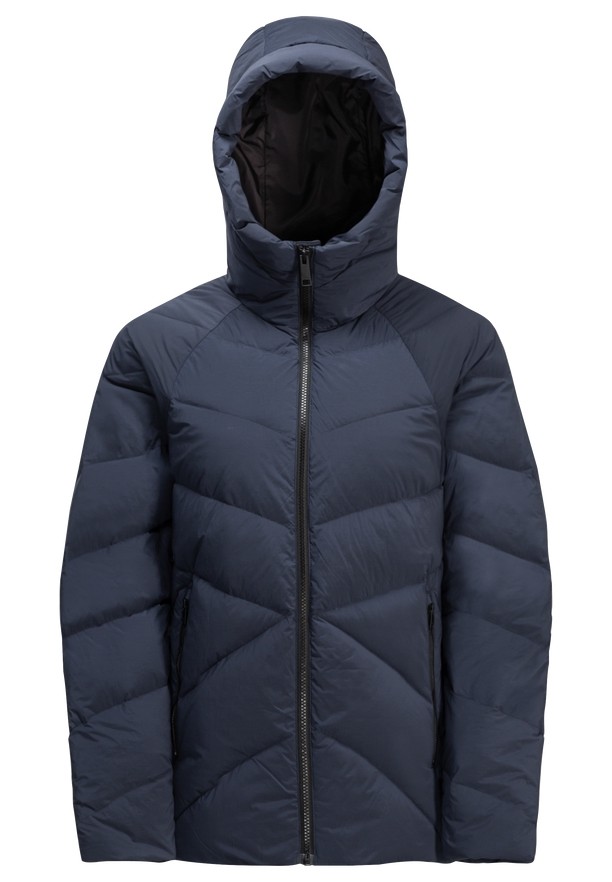 Navy Jack Wolfskin Marienplatz Women Down Jackets | 20834787