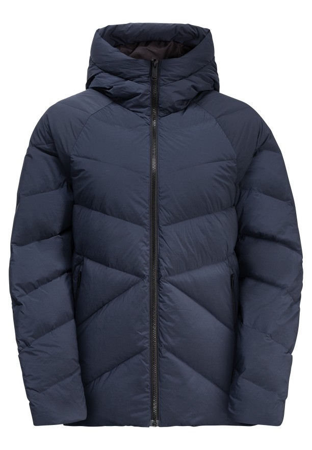 Navy Jack Wolfskin Marienplatz Women Down Jackets | 20834787