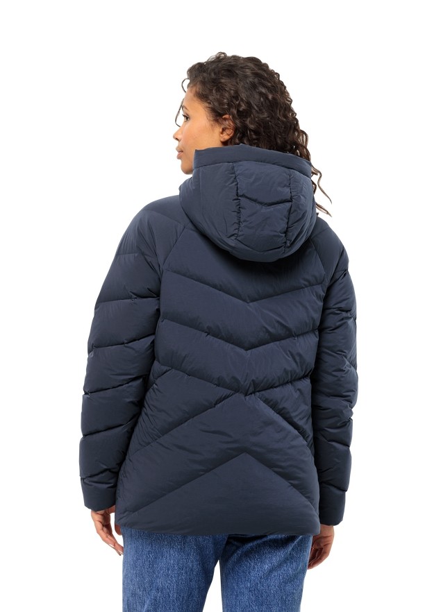 Navy Jack Wolfskin Marienplatz Women Down Jackets | 20834787