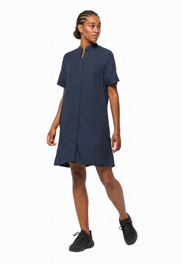 Navy Jack Wolfskin Mojave Women Dress | 22962811