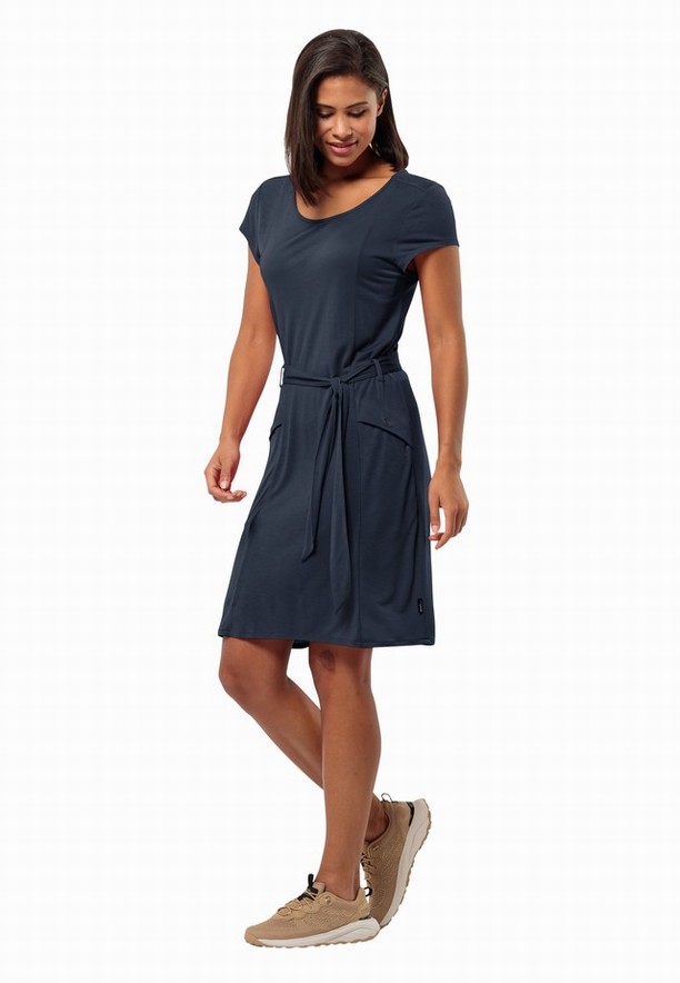 Navy Jack Wolfskin Mola Women Dress | 96083262