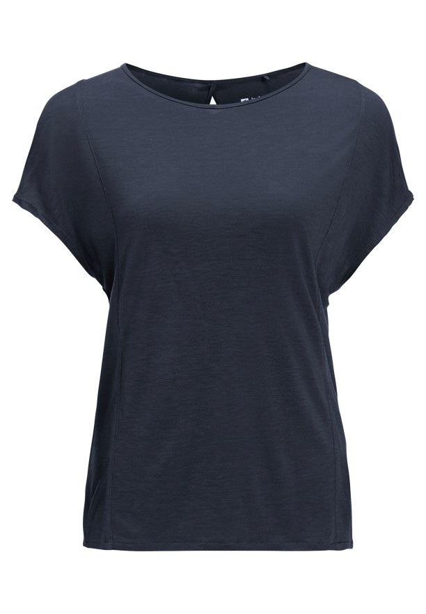Navy Jack Wolfskin Mola Women T Shirts | 20104810