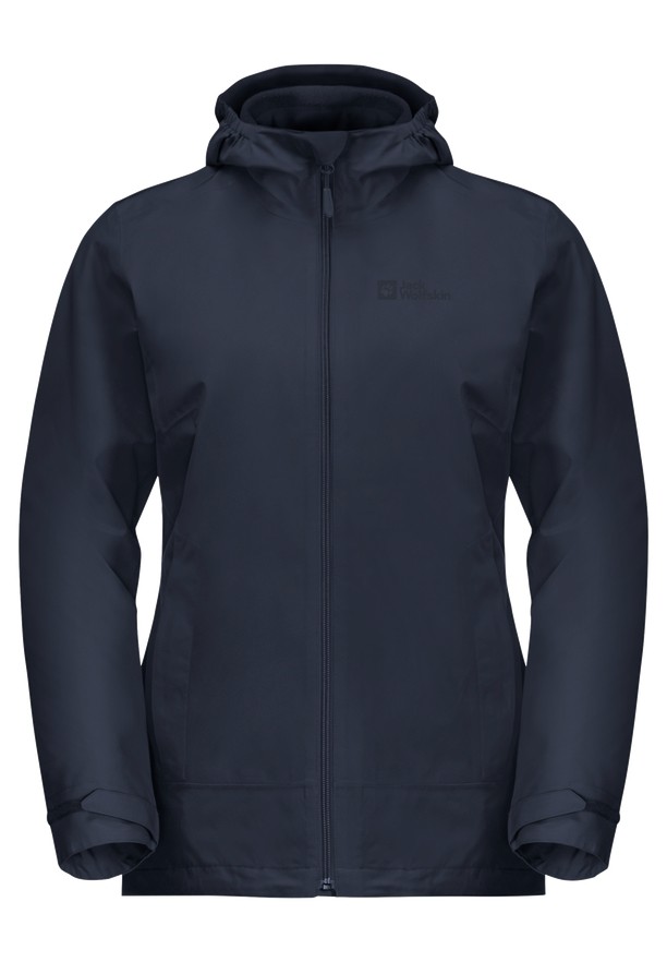 Navy Jack Wolfskin Moonrise 3in1 Women Jackets | 37144530