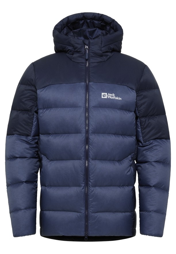 Navy Jack Wolfskin Nebelhorn Hoody Men Down Jackets | 76764699