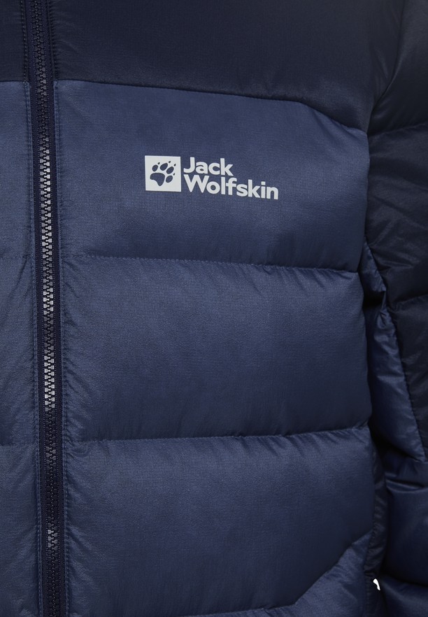 Navy Jack Wolfskin Nebelhorn Hoody Men Down Jackets | 76764699