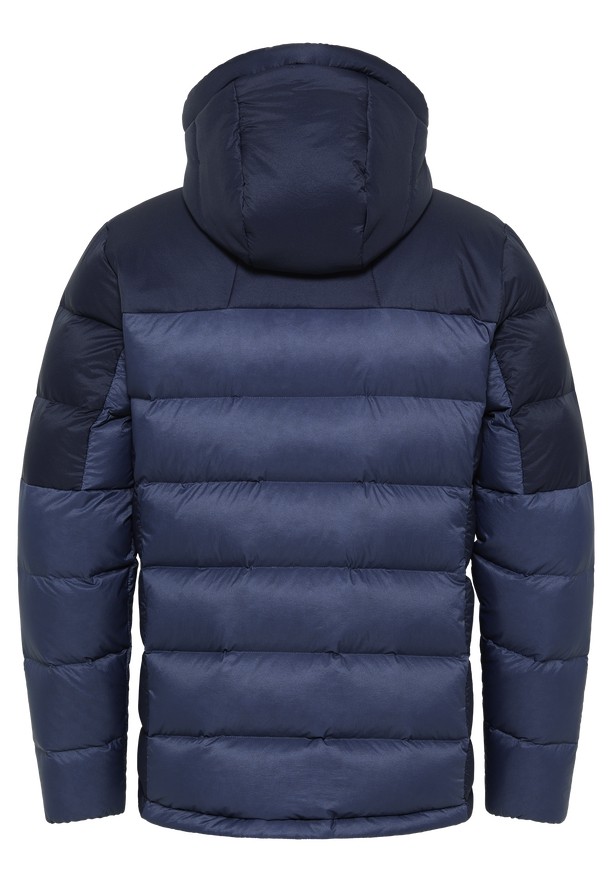 Navy Jack Wolfskin Nebelhorn Hoody Men Down Jackets | 76764699
