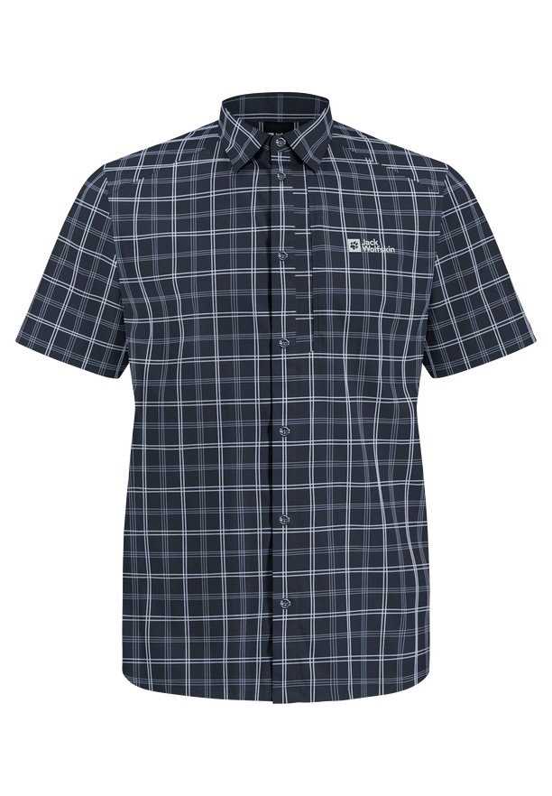Navy Jack Wolfskin Norbo S/s Men Shirts | 50665661