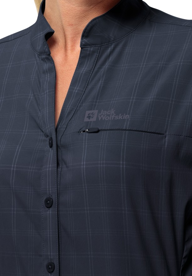 Navy Jack Wolfskin Norbo S/s Women Shirts | 60019895