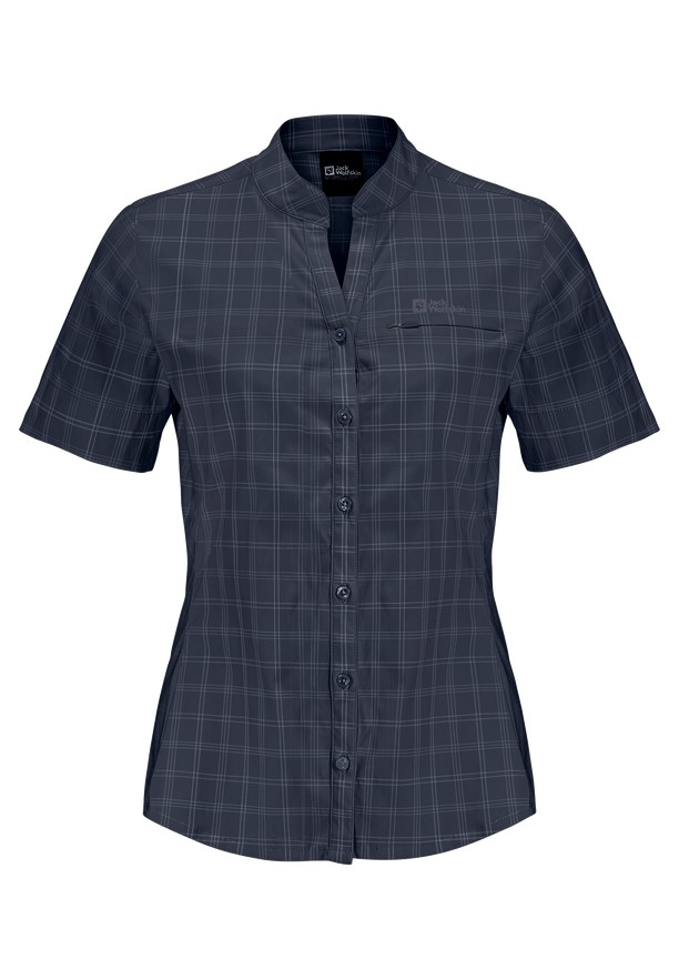 Navy Jack Wolfskin Norbo S/s Women Shirts | 60019895