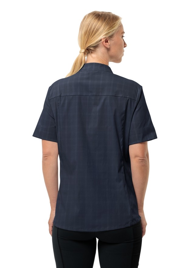 Navy Jack Wolfskin Norbo S/s Women Shirts | 60019895
