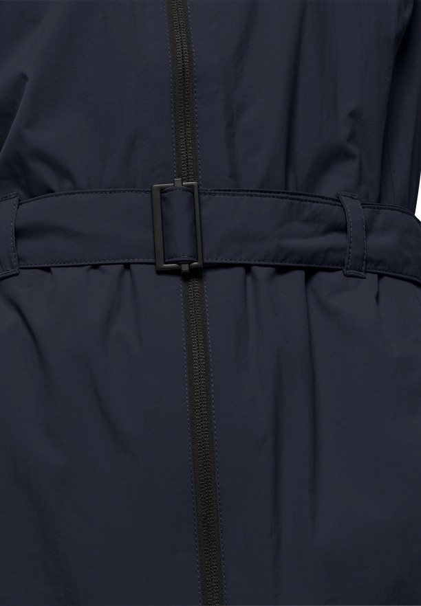 Navy Jack Wolfskin Norden Port Women Raincoat | 12560777
