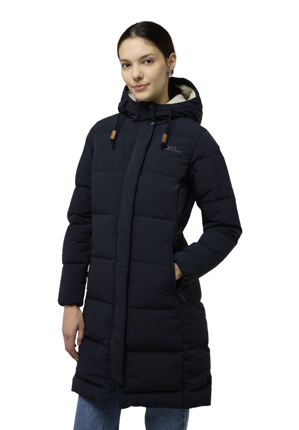 Navy Jack Wolfskin Nordlicht Women Down Coats | 55605627