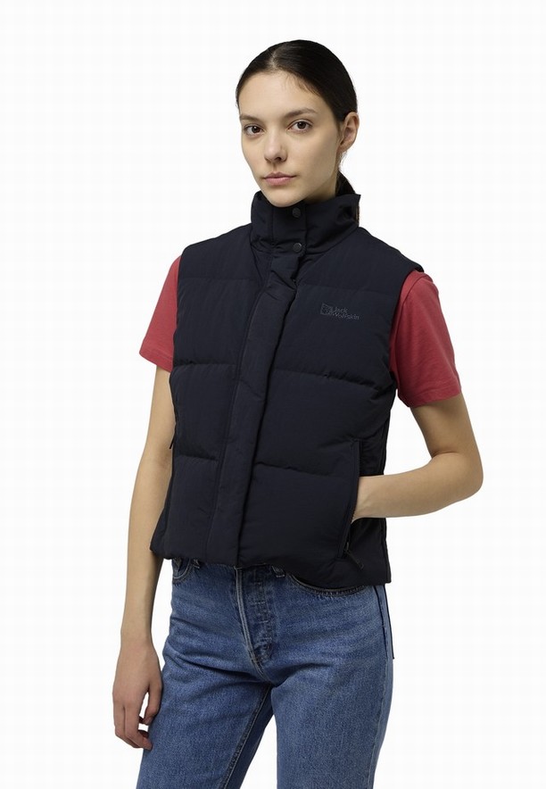 Navy Jack Wolfskin Nordlicht Women Vest | 65253096