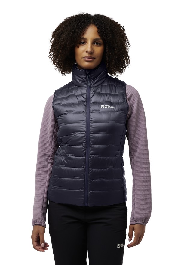 Navy Jack Wolfskin Passamani Down Women Vest | 28604015