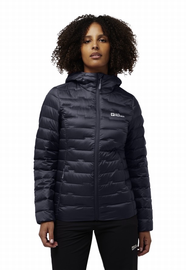 Navy Jack Wolfskin Passamani Women Down Jackets | 14517394