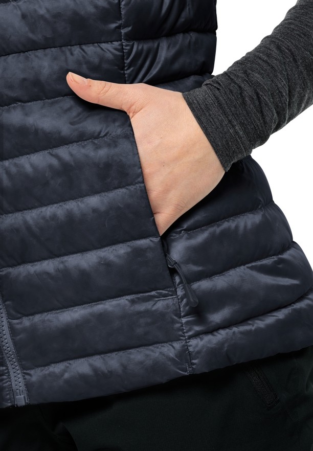 Navy Jack Wolfskin Pilvi Down Women Vest | 27008708
