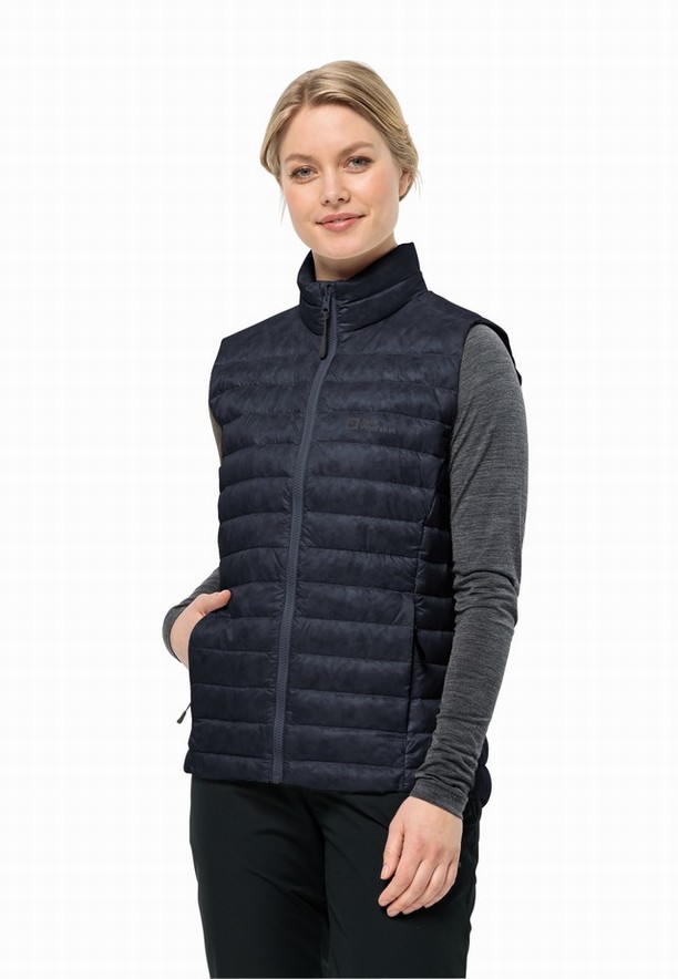 Navy Jack Wolfskin Pilvi Down Women Vest | 27008708