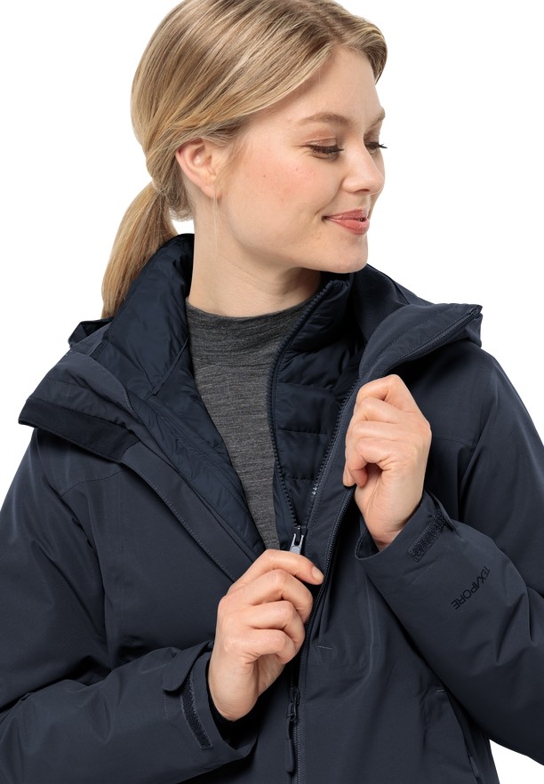 Navy Jack Wolfskin Pilvi Women Down Jackets | 76373431