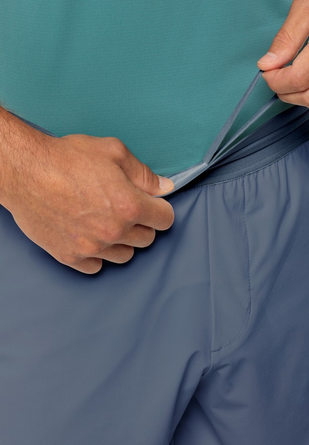 Navy Jack Wolfskin Prelight Chill Men Shorts | 51641218