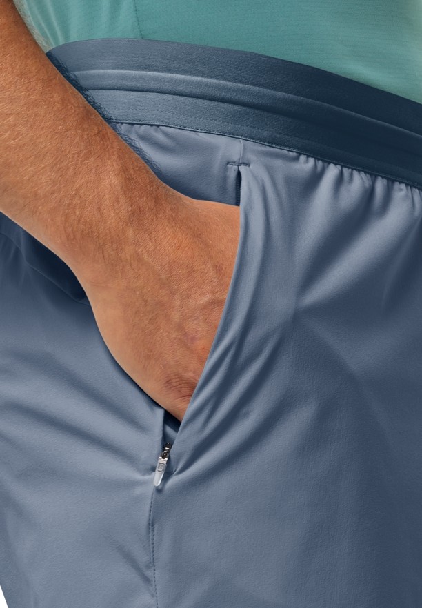 Navy Jack Wolfskin Prelight Chill Men Shorts | 51641218