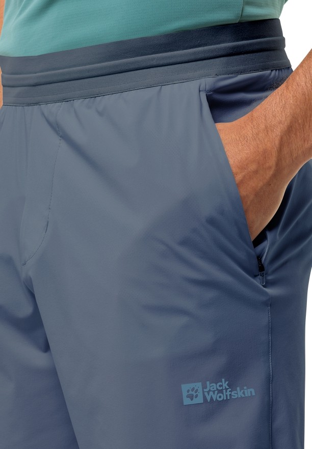 Navy Jack Wolfskin Prelight Chill Men Shorts | 51641218