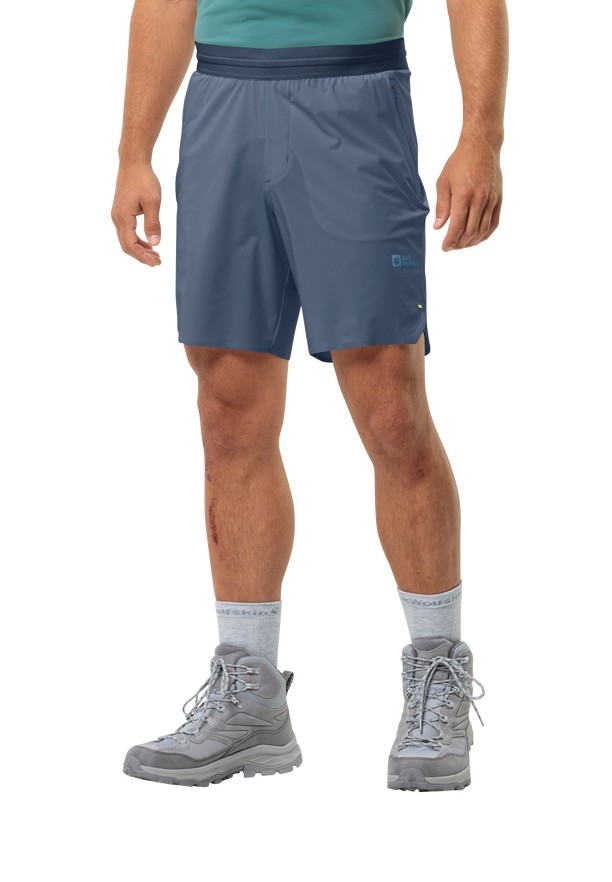 Navy Jack Wolfskin Prelight Chill Men Shorts | 51641218