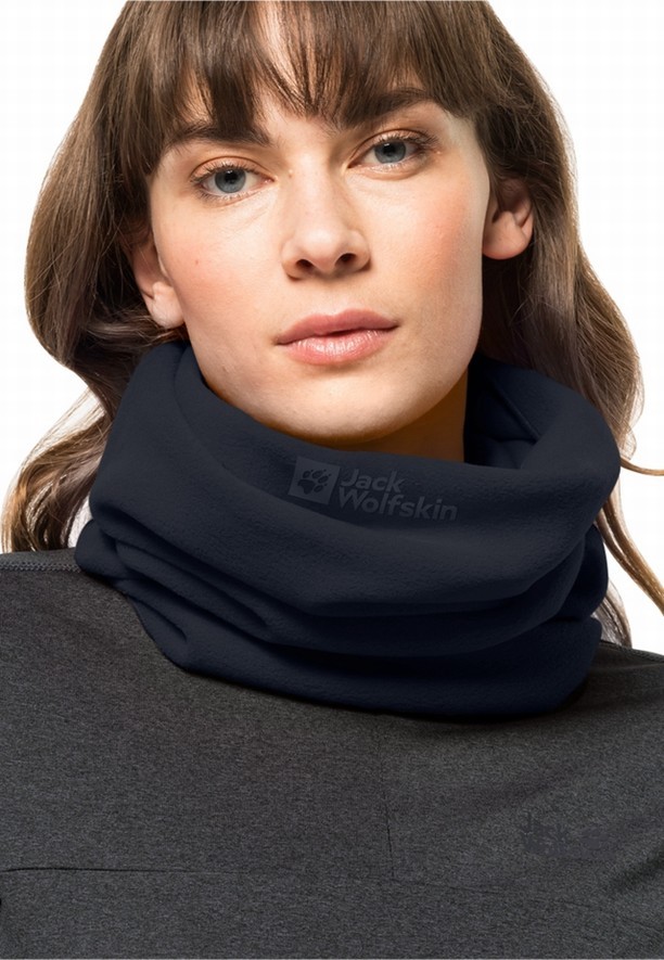 Navy Jack Wolfskin Real Stuff Loop Women Scarf | 65613969