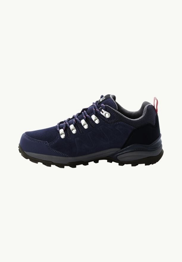 Navy Jack Wolfskin Refugio Texapore Low Women Hiking Shoes | 11706020
