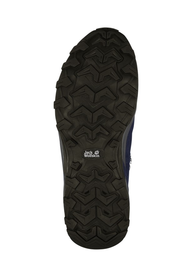 Navy Jack Wolfskin Refugio Texapore Mid Women Hiking Shoes | 18426722
