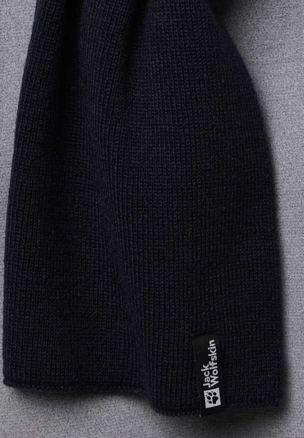 Navy Jack Wolfskin Rib Men Scarf | 21596933