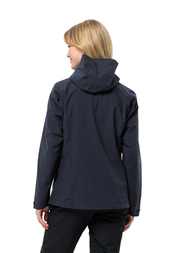 Navy Jack Wolfskin Robury 2l Women Jackets | 33717299