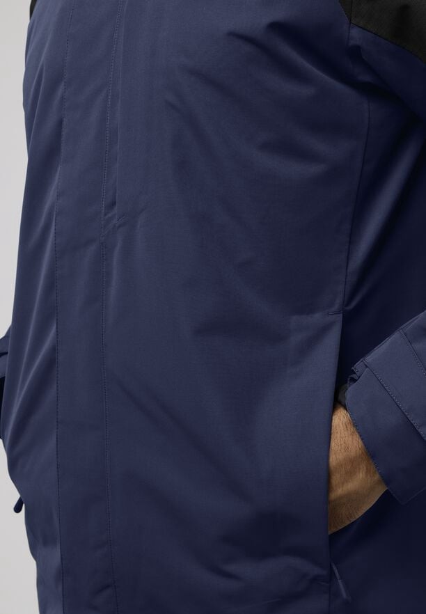 Navy Jack Wolfskin Romberg 3in1 Men Jackets | 46809384